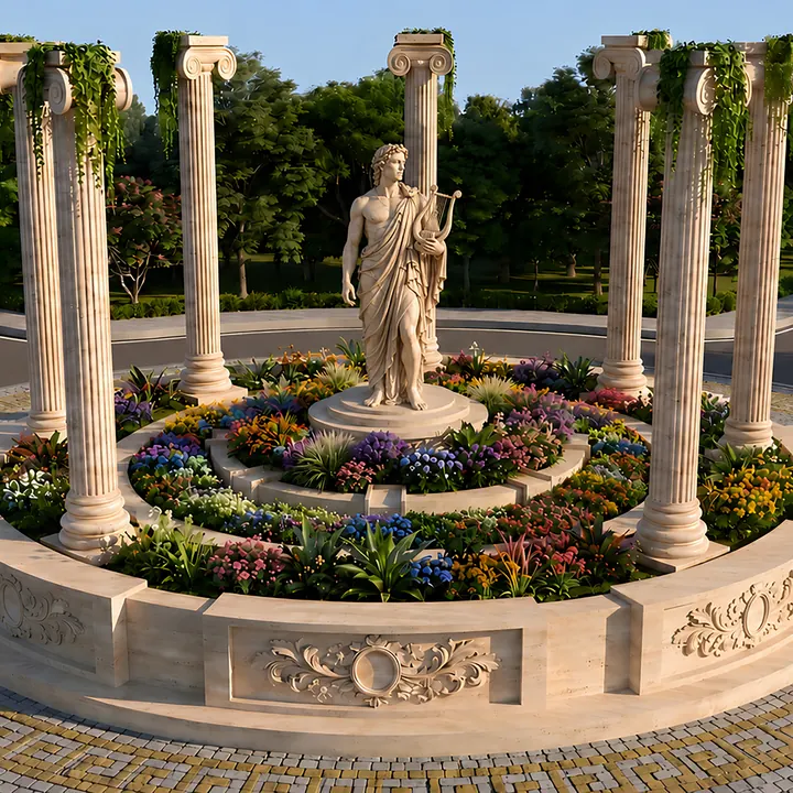 Address Maker Apollo Apollo statue roundabout on the internal avenue